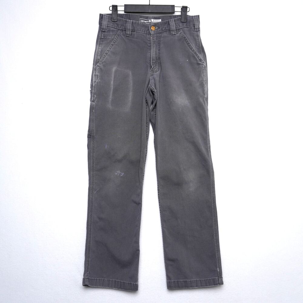 Carhartt Work Pants – Men's 30x30 – Distressed Gray Carpenter Utility Pants